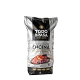 TodoBrasa CE4 Carbón Vegetal de Encina - Ecológico de Leña Ibérica - Saco 4 Kg Premium BBQ - Especial Parrilla Barbacoa - Brasa Profesional - Jospering.